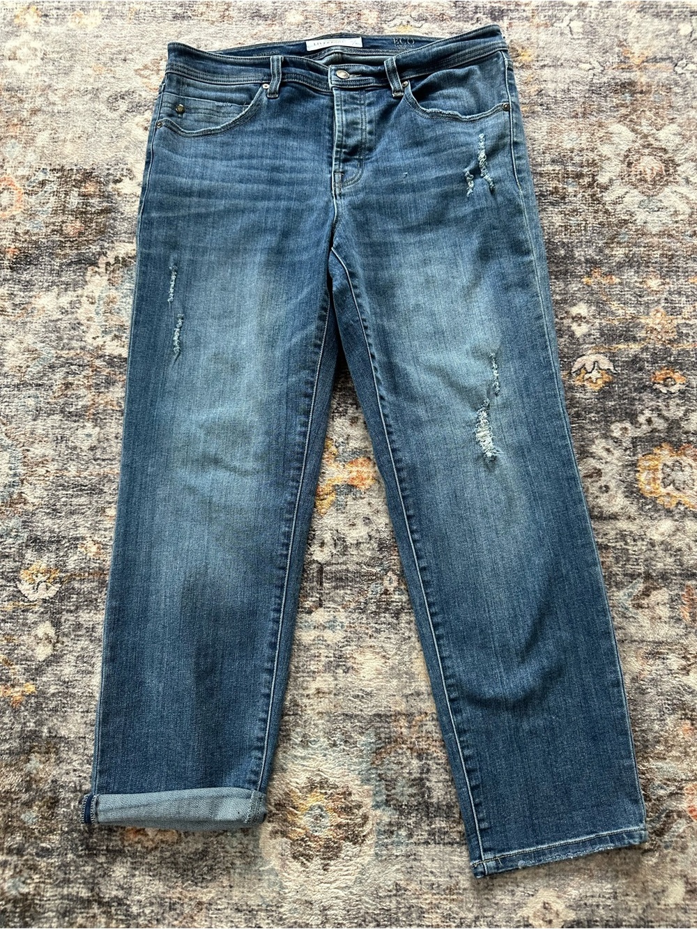 Liverpool Boyfriend Eco Logical Distressed Jeans Medium Wash - 10/30